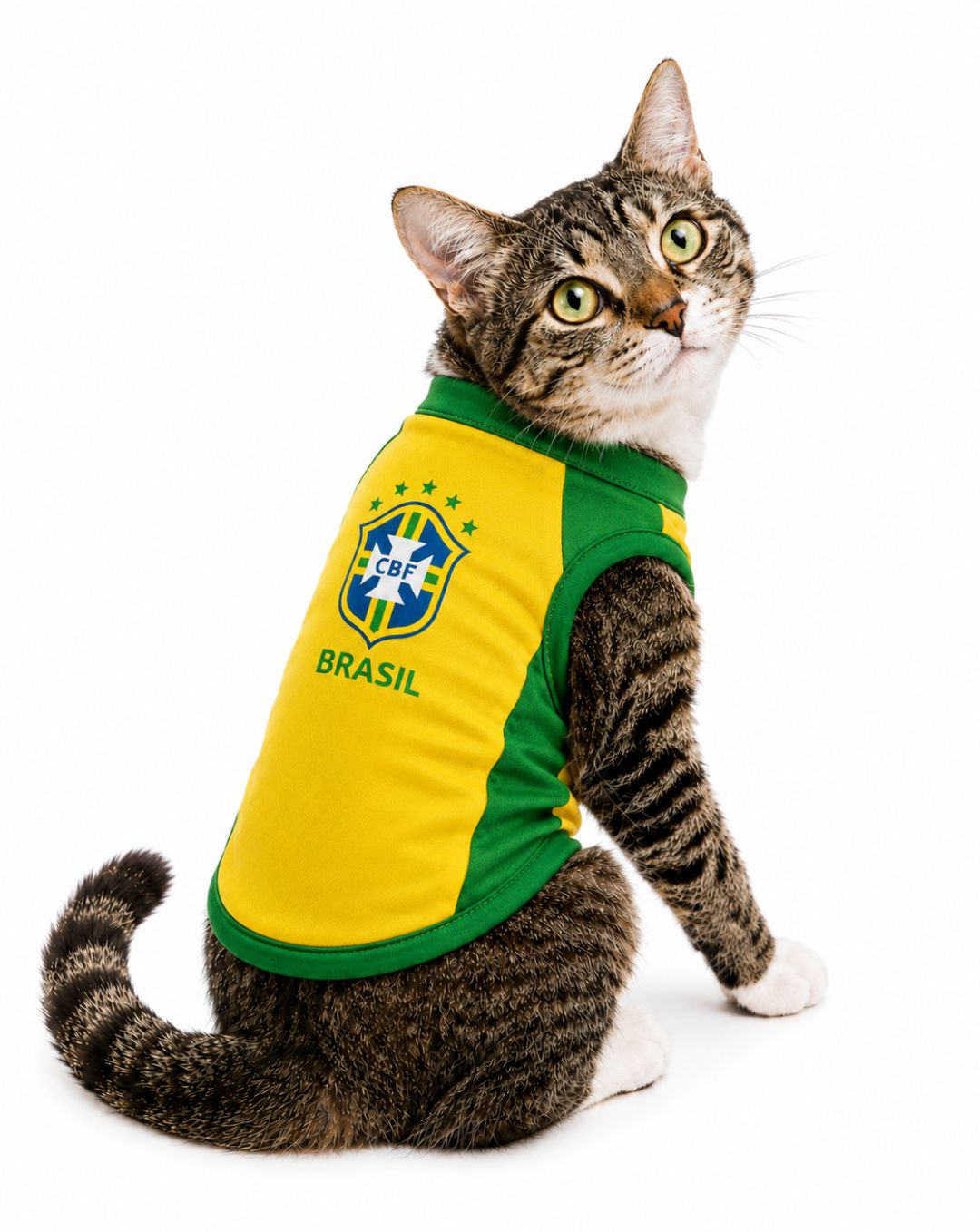 Camisa para Gato Brasil Classica