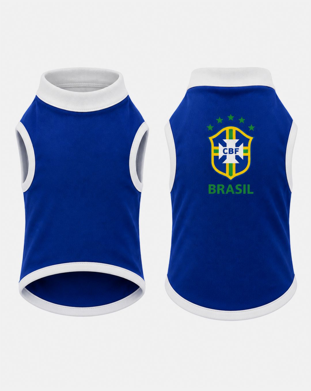 Camisa para Gato Brasil Lisa Azul