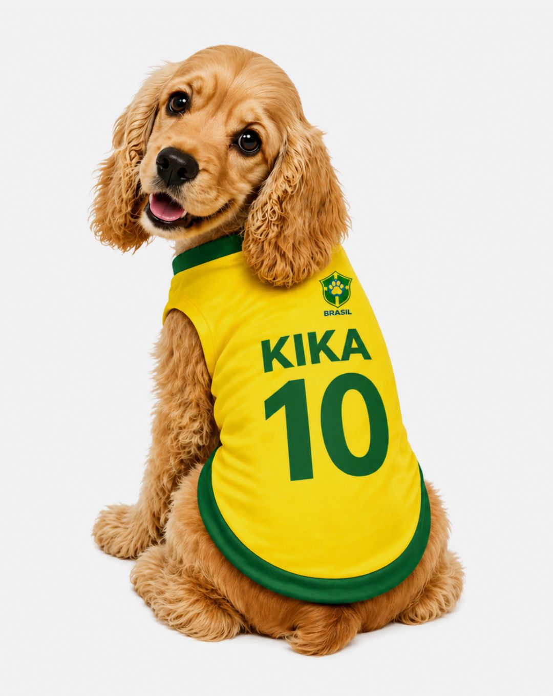 Camisa Personalizada para Cachorro Nome e Número