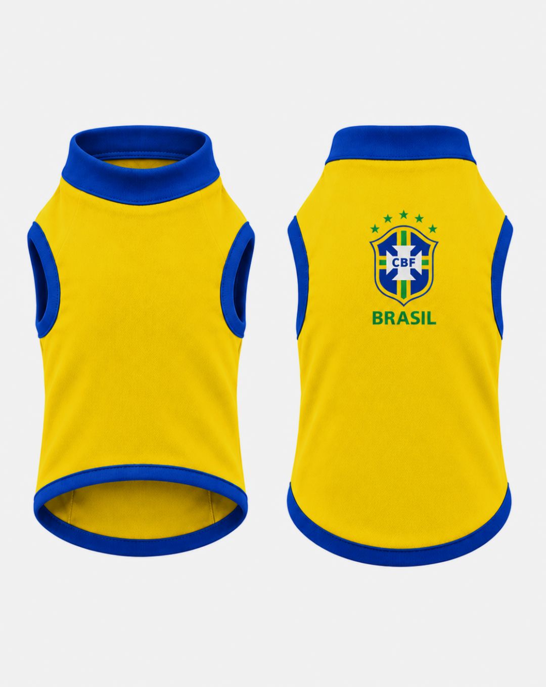 Camisa para Gato Brasil Lisa Amarela