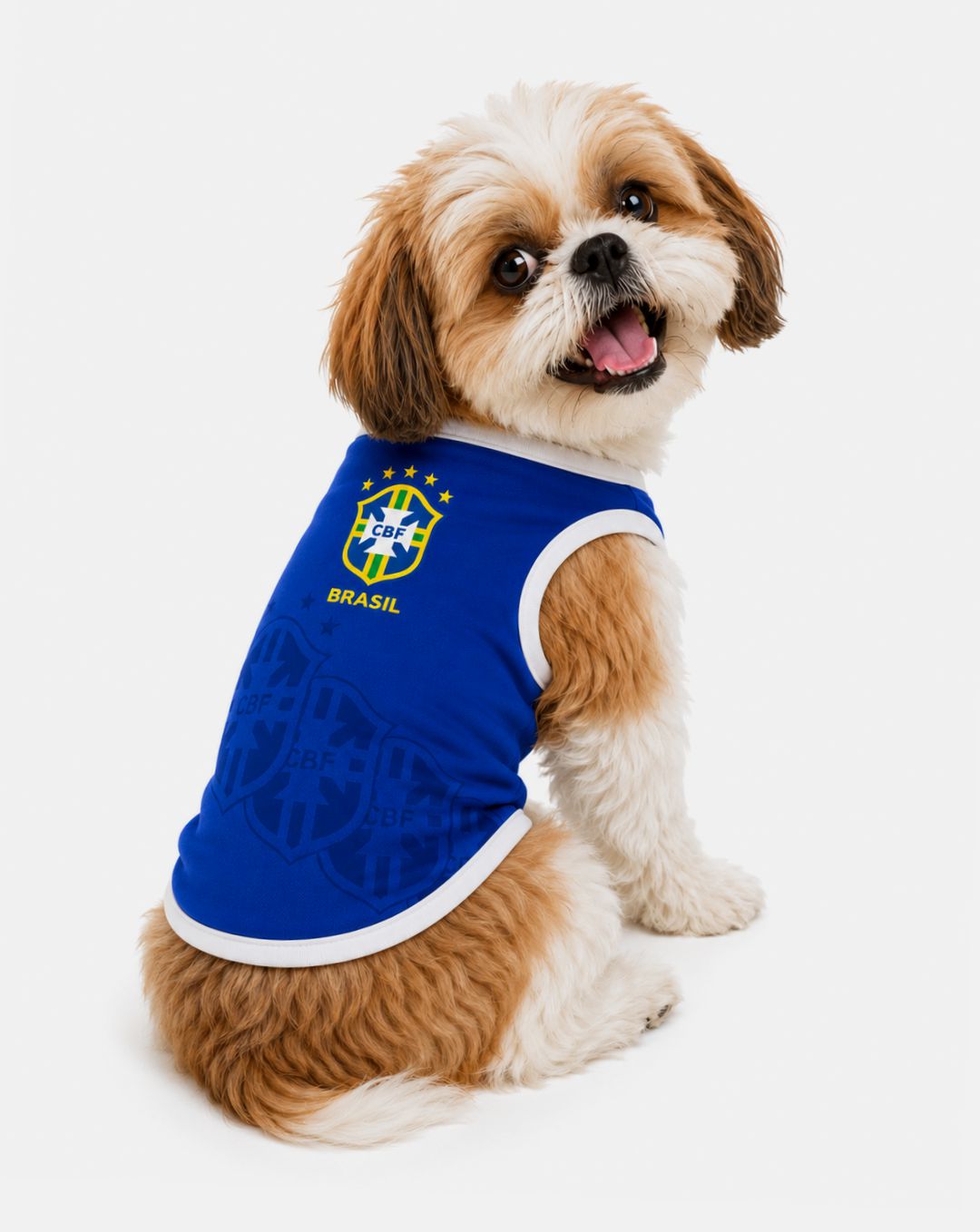 Camisa Brasil Azul para Cachorro